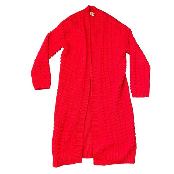 LEGO x Target Red Longline Cardigan Textured wool-blend size small - Picture 4 of 11